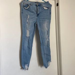 stretchable high waited jeans